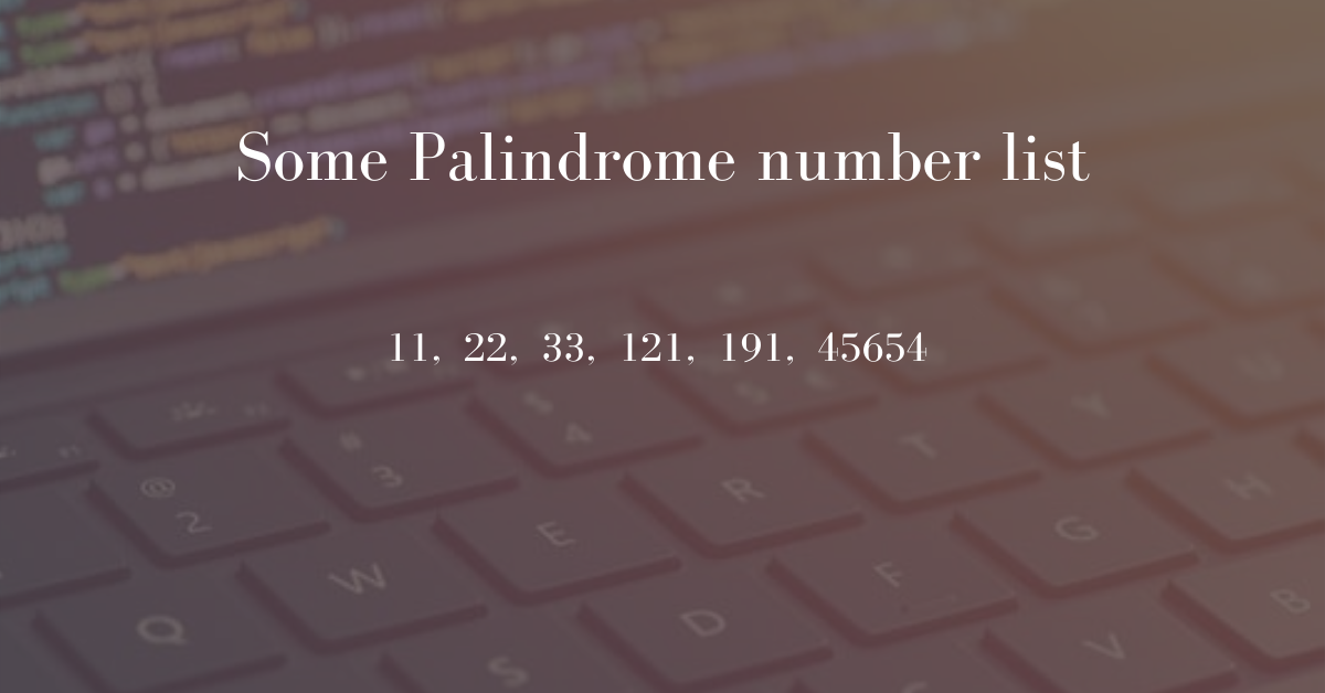 Go Program to check a number is palindrome or not