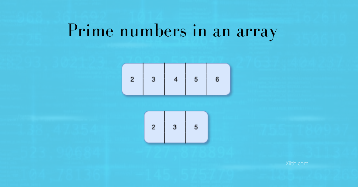 C++ Program to find prime numbers in an array
