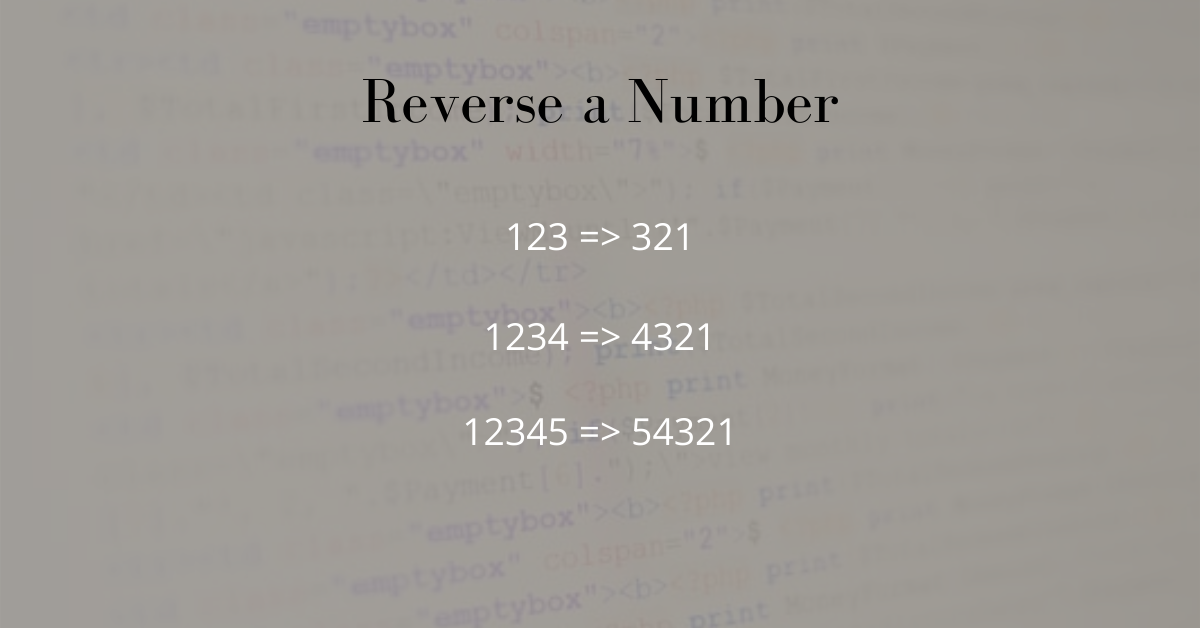 JavaScript Program to reverse a number